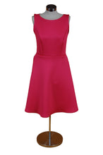 Load image into Gallery viewer, Stretch Deep Pink Neoprene Unlined Pullover Midi with Pockets!
